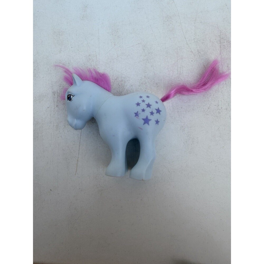My Little Pony G3 2007 Hasbro Blue Pink Hair Purple Stars Vintage MLP Toy